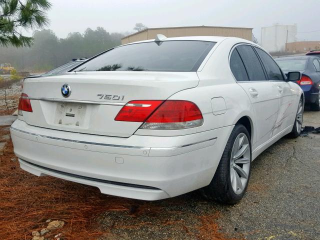 WBAHL83588DT13928 - 2008 BMW 750 I WHITE photo 4