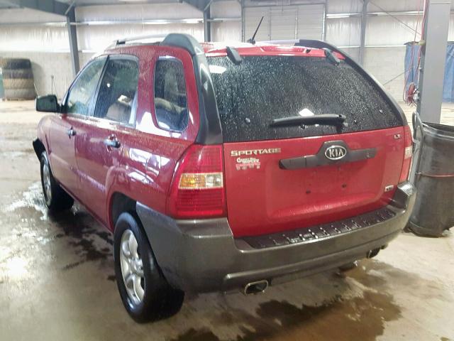 KNDJF723367272691 - 2006 KIA NEW SPORTA MAROON photo 3