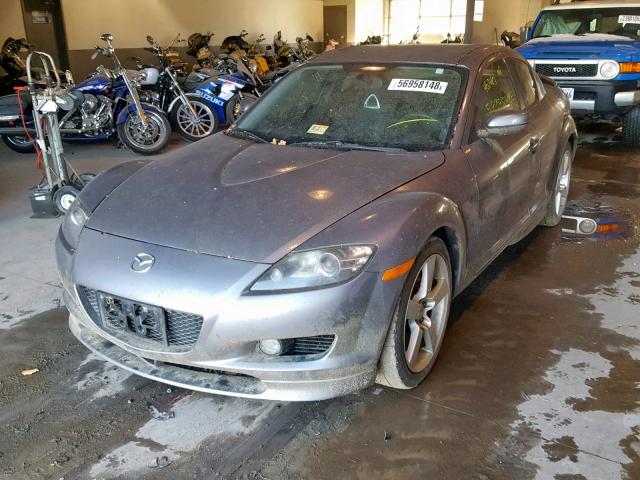 JM1FE173840122712 - 2004 MAZDA RX8 GRAY photo 2