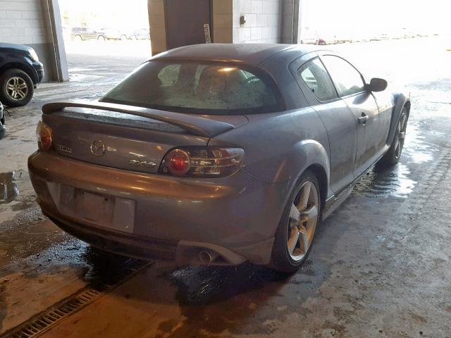 JM1FE173840122712 - 2004 MAZDA RX8 GRAY photo 4