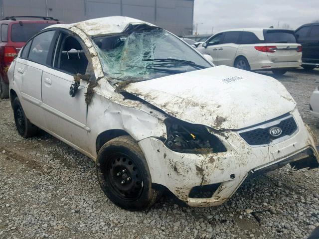 KNADH4A33A6687691 - 2010 KIA RIO LX WHITE photo 1