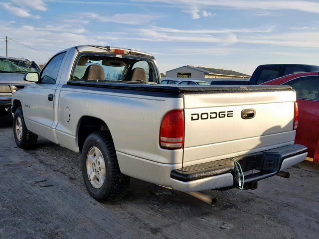 1B7FL36N82S504891 - 2002 DODGE DAKOTA SPO SILVER photo 3