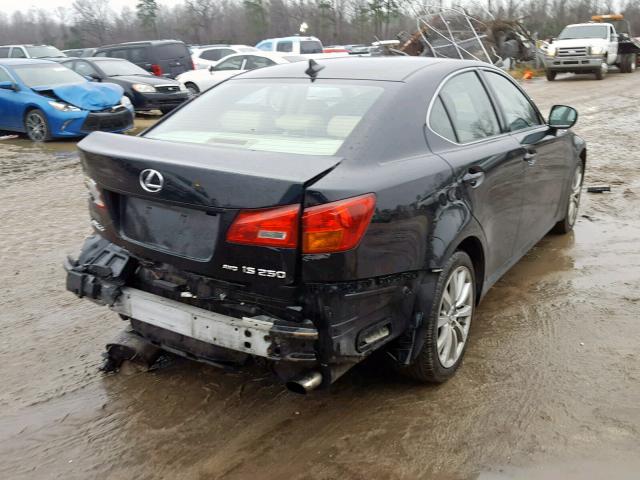 JTHCK262482023047 - 2008 LEXUS IS 250 BLACK photo 4