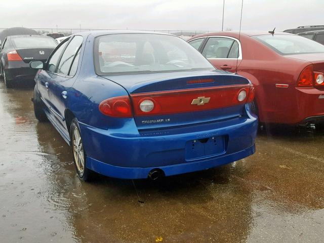 1G1JH52F247104815 - 2004 CHEVROLET CAVALIER L BLUE photo 3