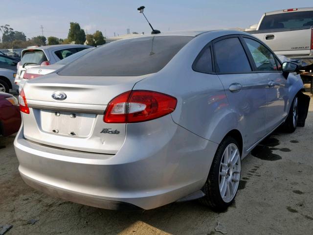 3FADP4AJ3DM178215 - 2013 FORD FIESTA S SILVER photo 4