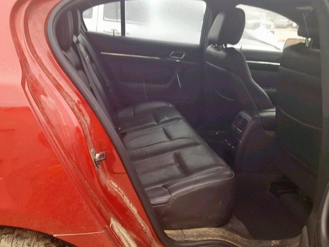 1LNHM94R39G623228 - 2009 LINCOLN MKS RED photo 6