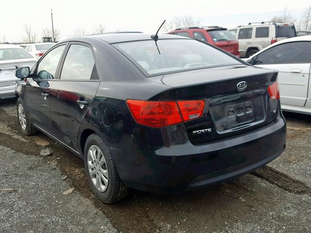 KNAFU4A25A5104331 - 2010 KIA FORTE EX BLACK photo 3