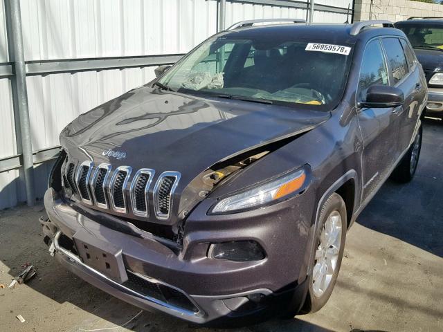 1C4PJLDB8GW362075 - 2016 JEEP CHEROKEE L GRAY photo 2