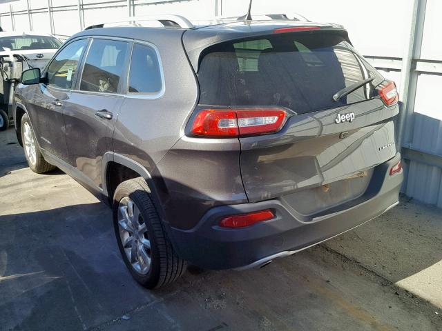 1C4PJLDB8GW362075 - 2016 JEEP CHEROKEE L GRAY photo 3