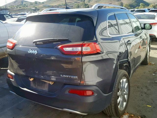 1C4PJLDB8GW362075 - 2016 JEEP CHEROKEE L GRAY photo 4