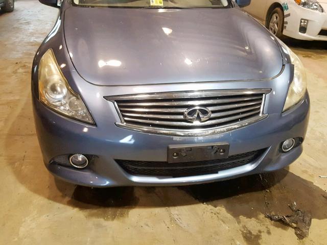 JN1CV6AR2AM461910 - 2010 INFINITI G37 BLUE photo 9