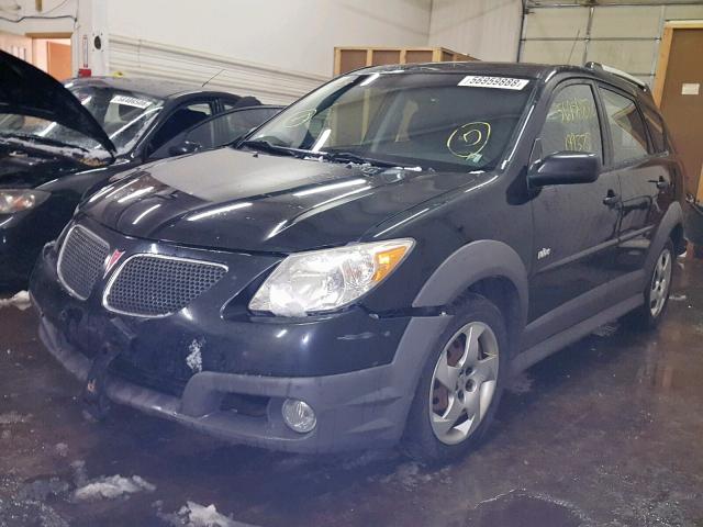 5Y2SL65878Z408147 - 2008 PONTIAC VIBE BLACK photo 2