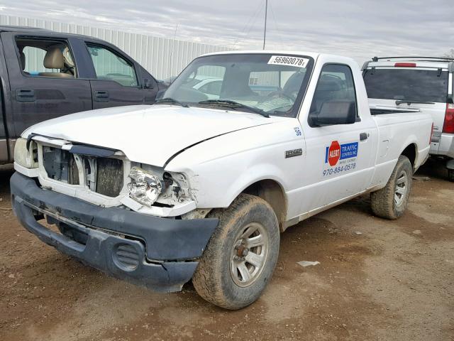 1FTYR10D78PA65206 - 2008 FORD RANGER WHITE photo 2