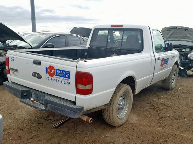 1FTYR10D78PA65206 - 2008 FORD RANGER WHITE photo 4