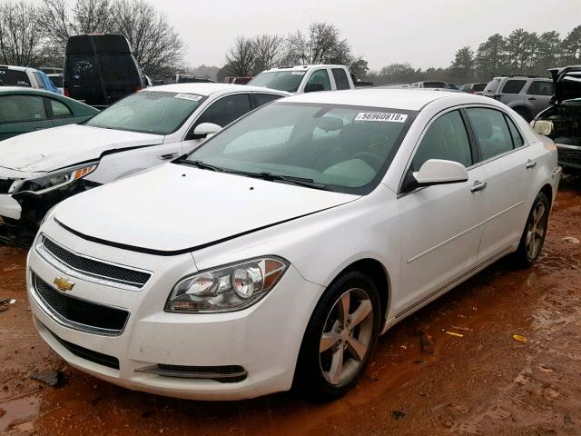 1G1ZC5E09CF287448 - 2012 CHEVROLET MALIBU 1LT WHITE photo 2
