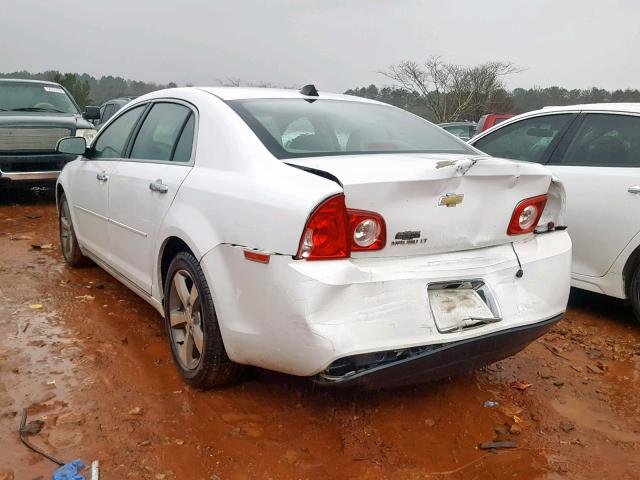 1G1ZC5E09CF287448 - 2012 CHEVROLET MALIBU 1LT WHITE photo 3