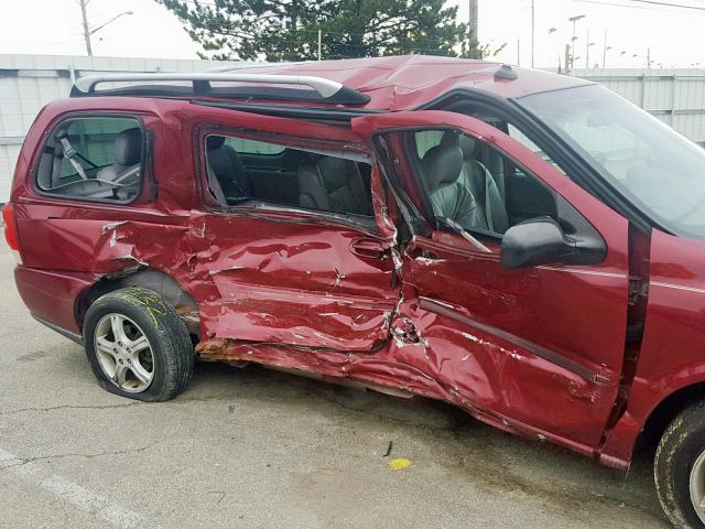 1GNDV33L15D221236 - 2005 CHEVROLET UPLANDER L Qırmızı foto 9
