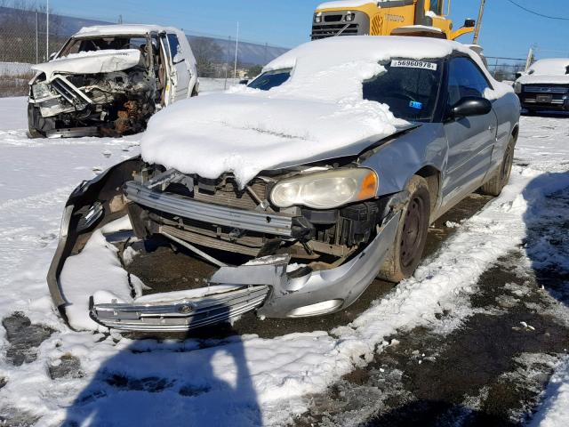 1C3EL45X54N183726 - 2004 CHRYSLER SEBRING LX SILVER photo 2