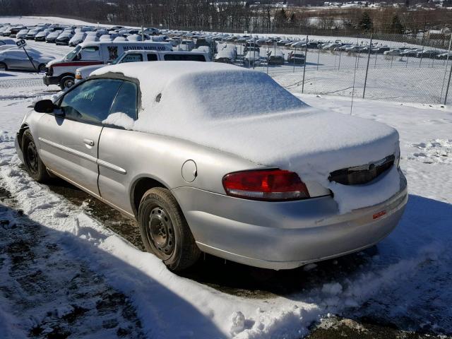 1C3EL45X54N183726 - 2004 CHRYSLER SEBRING LX SILVER photo 3