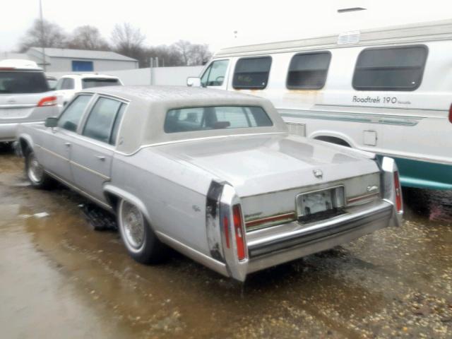 1G6DW51Y4JR751670 - 1988 CADILLAC BROUGHAM SILVER photo 3