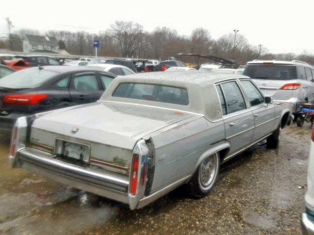 1G6DW51Y4JR751670 - 1988 CADILLAC BROUGHAM SILVER photo 4