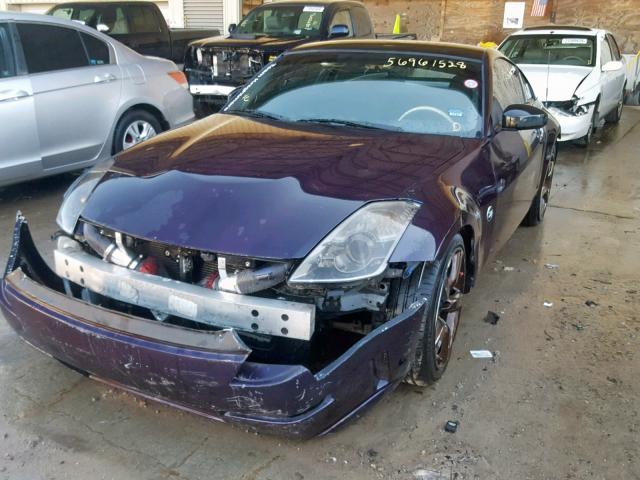 JN1BZ34D47M505168 - 2007 NISSAN 350Z COUPE PURPLE photo 2