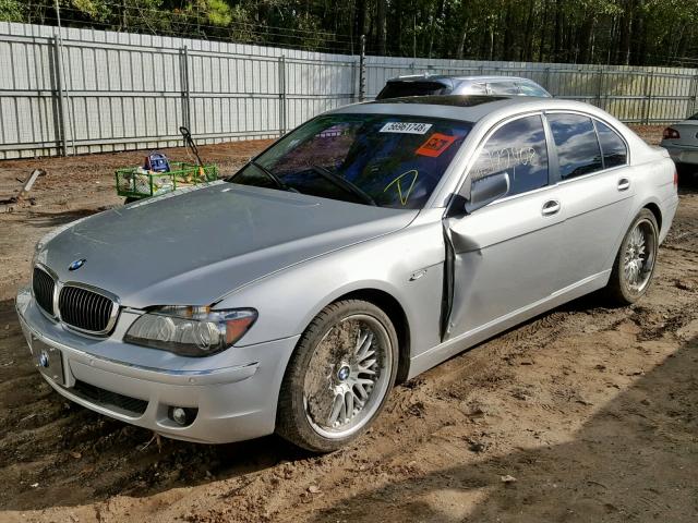 WBAHL83577DT07844 - 2007 BMW 750 I SILVER photo 2