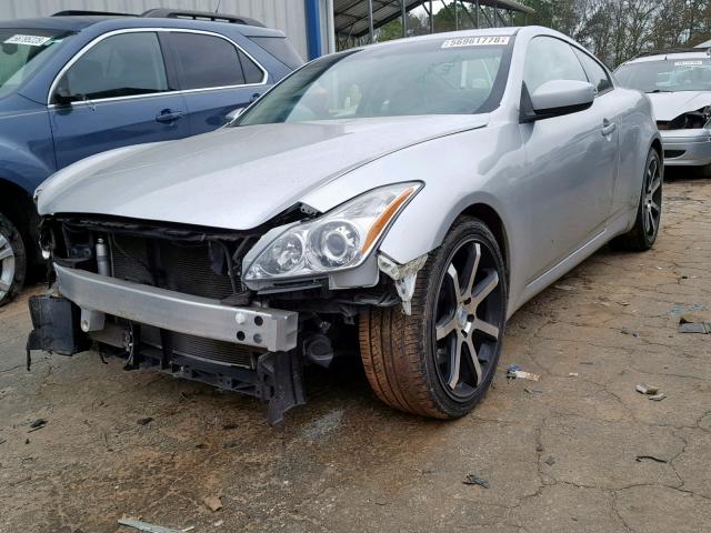 JNKCV64E98M101273 - 2008 INFINITI G37 BASE SILVER photo 2