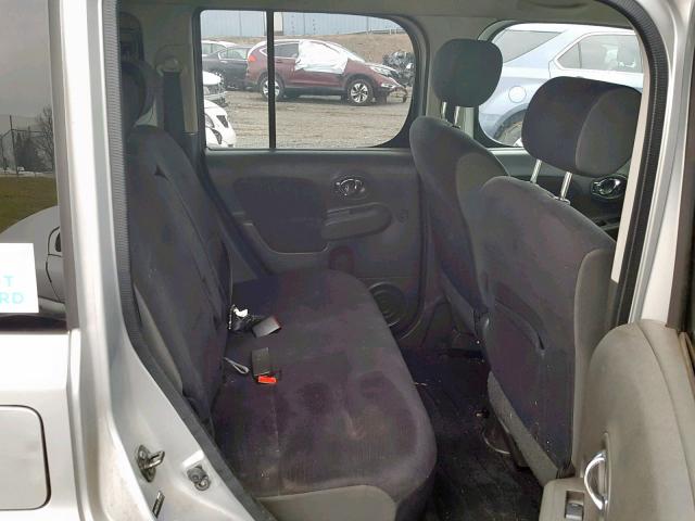 JN8AZ2KR1AT161303 - 2010 NISSAN CUBE BASE SILVER photo 6