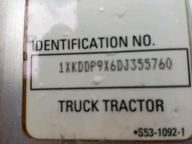 1XKDDP9X6DJ355760 - 2013 KENWORTH CONSTRUCTI WHITE photo 10