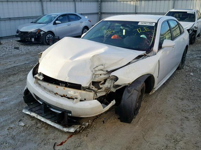 2G1WA5EK4A1117724 - 2010 CHEVROLET IMPALA LS WHITE photo 2