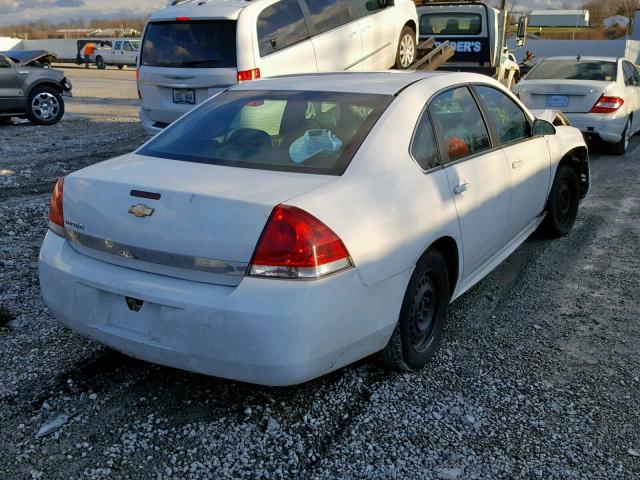 2G1WA5EK4A1117724 - 2010 CHEVROLET IMPALA LS WHITE photo 4