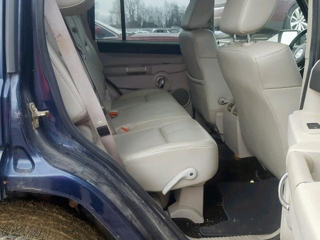 1J8HG58296C247521 - 2006 JEEP COMMANDER Mavi foto 6