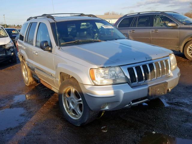 1J8GW68J84C418400 - 2004 JEEP GRAND CHER SILVER photo 1