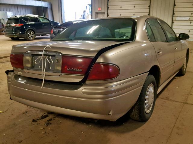 1G4HP52K534190025 - 2003 BUICK LESABRE CU TAN photo 4