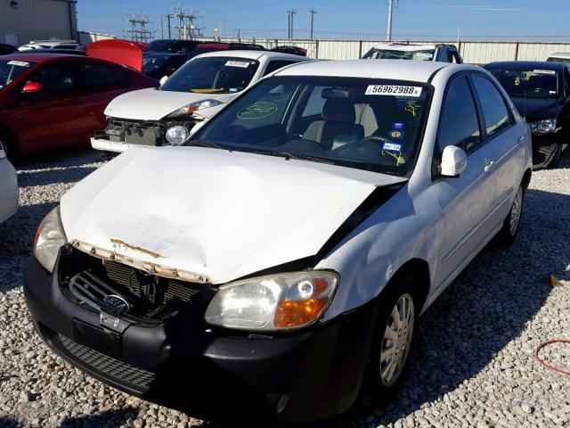 KNAFE121685535112 - 2008 KIA SPECTRA EX WHITE photo 2