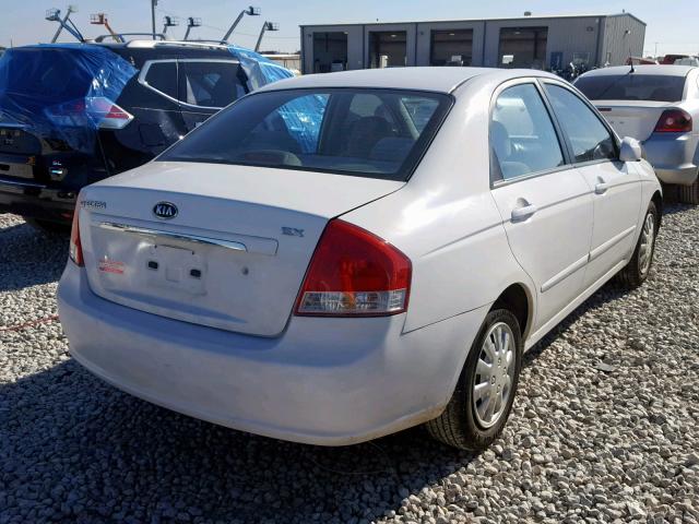 KNAFE121685535112 - 2008 KIA SPECTRA EX WHITE photo 4