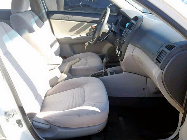 KNAFE121685535112 - 2008 KIA SPECTRA EX WHITE photo 5