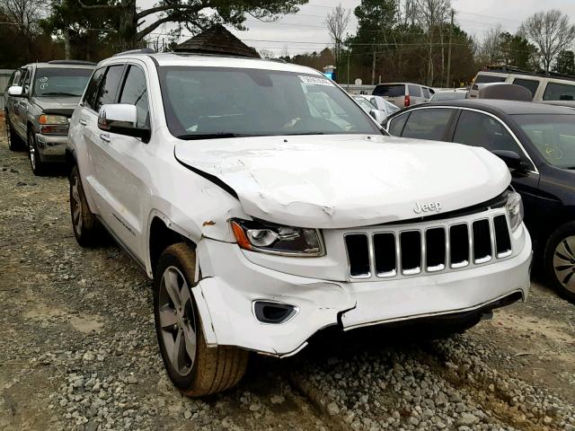 1C4RJEBG0FC841268 - 2015 JEEP GRAND CHER WHITE photo 1