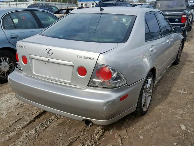 JTHBD182110026275 - 2001 LEXUS IS 300 SILVER photo 4