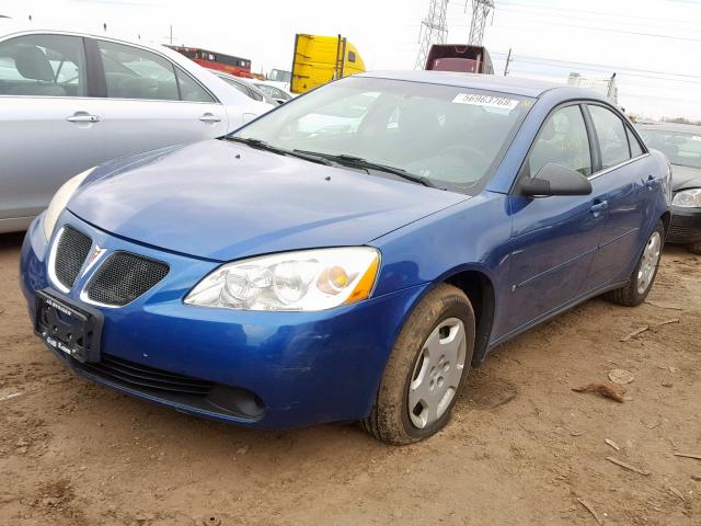 1G2ZF58B974141407 - 2007 PONTIAC G6 VALUE L BLUE photo 2