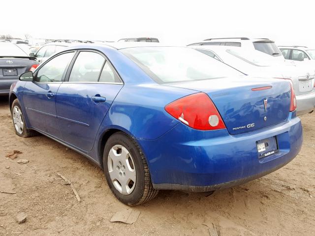 1G2ZF58B974141407 - 2007 PONTIAC G6 VALUE L BLUE photo 3