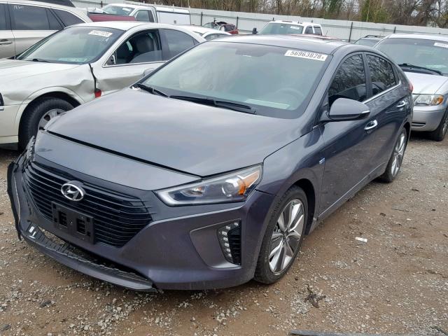 KMHC85LC1JU063963 - 2018 HYUNDAI IONIQ LIMI GRAY photo 2