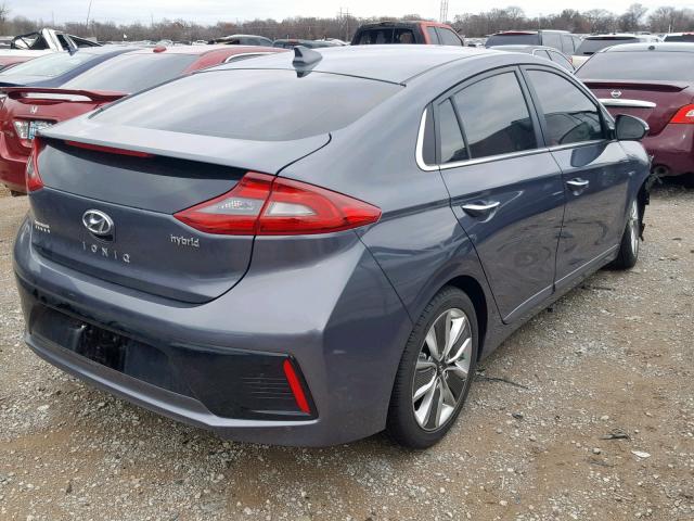 KMHC85LC1JU063963 - 2018 HYUNDAI IONIQ LIMI GRAY photo 4