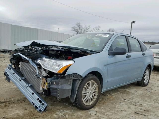 1FAHP35N09W208559 - 2009 FORD FOCUS SE BLUE photo 2