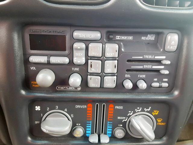 1G2WK52J31F147648 - 2001 PONTIAC GRAND PRIX GRAY photo 9