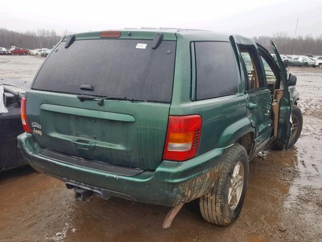 1J4G268S5XC655470 - 1999 JEEP GRAND CHER GREEN photo 4