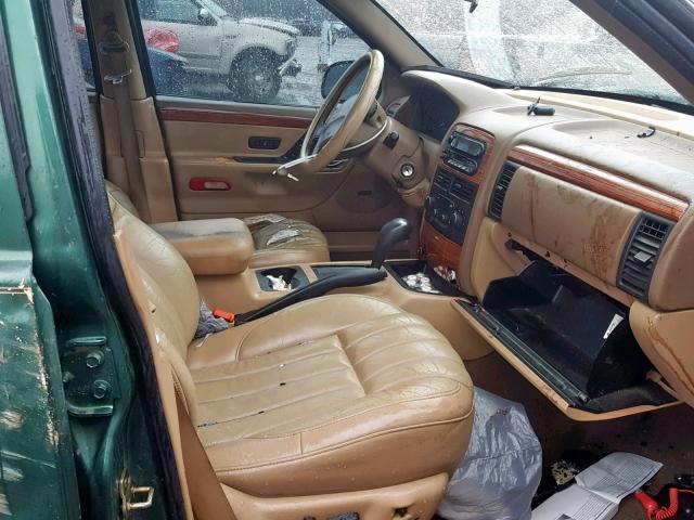 1J4G268S5XC655470 - 1999 JEEP GRAND CHER GREEN photo 5