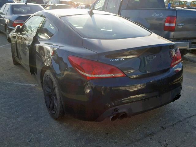 KMHHT6KD6BU059929 - 2011 HYUNDAI GENESIS CO BLACK photo 3