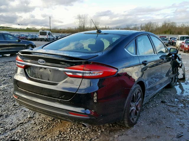 3FA6P0G77JR183509 - 2018 FORD FUSION S BLACK photo 4